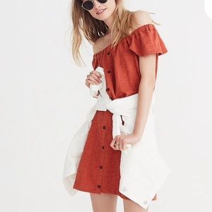 Madewell Texture & Thread Off the shoulder Dress